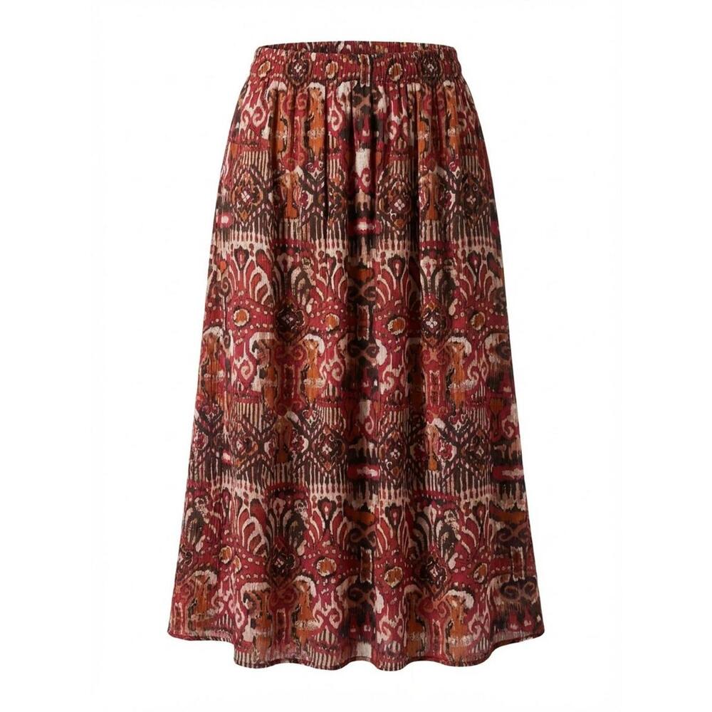 Sag Harbor Petite Printed Midi Skirt